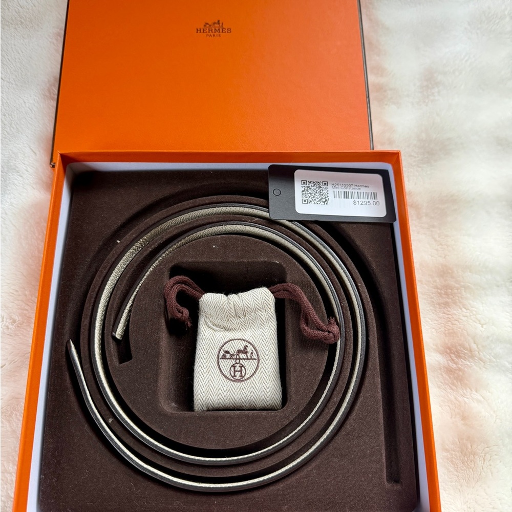 Hermès Mini Constance Reversible Belt – Size 80